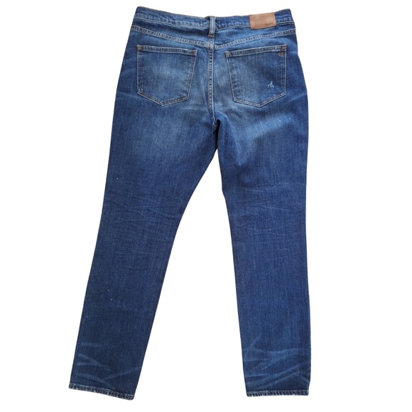 Madewell Slim Boyjean Jeans Sz 29 Medium Wash Distressed Boyfriend Fit Denim - Picture 3 of 11